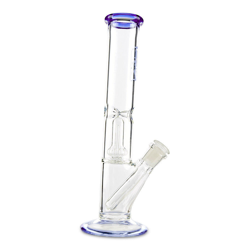 Mob Glass Showerhead Straight Tube  blue sideview