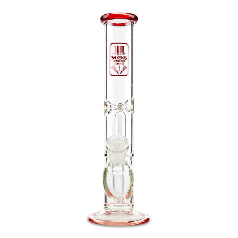 Mob Glass Showerhead Straight Tube red