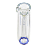 MOB Glass Hammer Bubbler Hand Pipes back view on white background