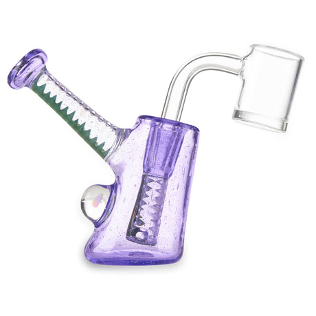 nately love zipper bubbler purple lollipop and green 10mm rig