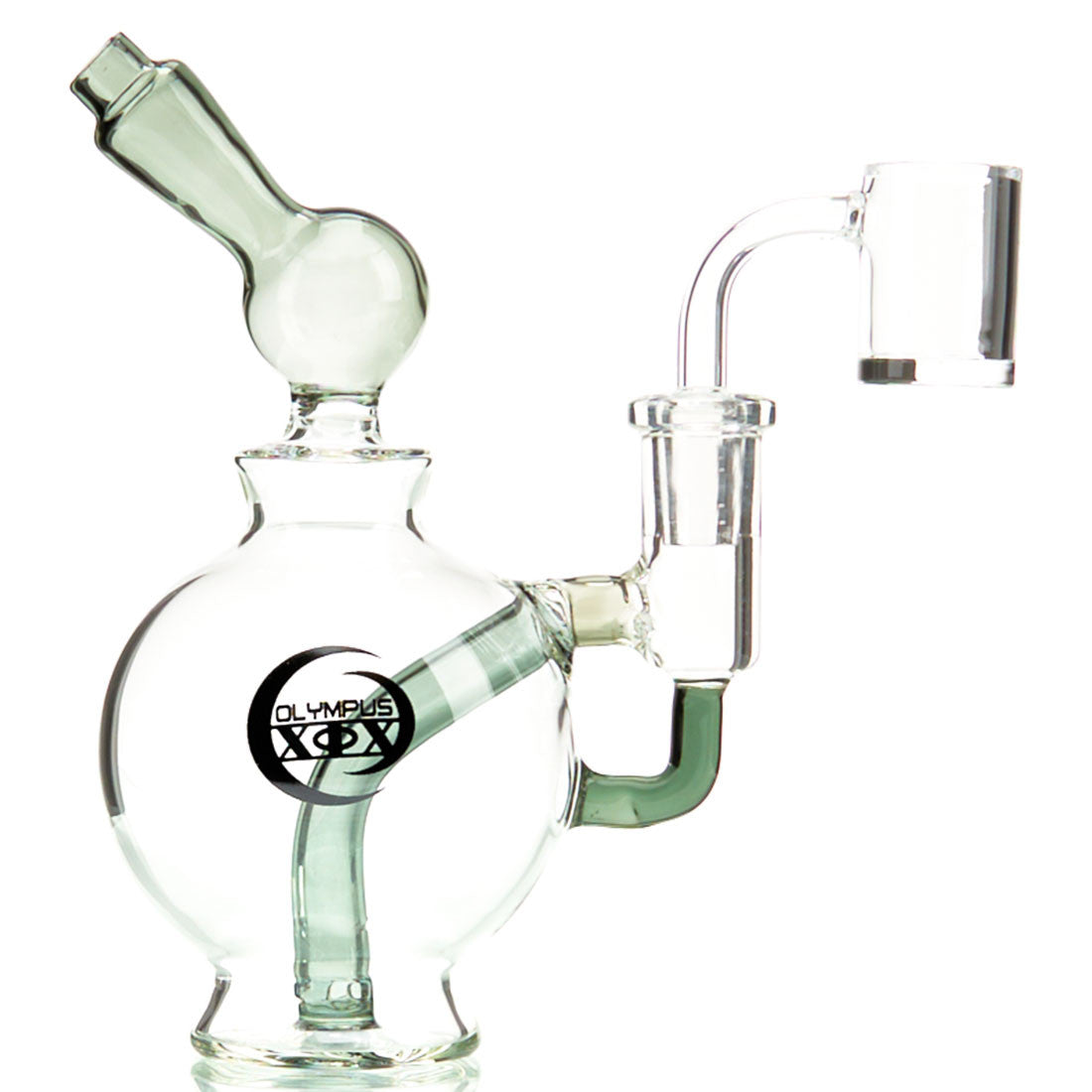 Olympus Helios Dab Rig Borosilicate Colored Glass with Percolator 4