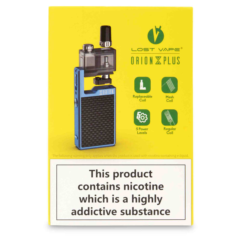 Lost Vape Orion DNA plus vape starter kit device in box front