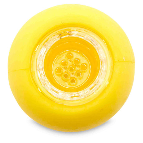 yellow silicone slide top view