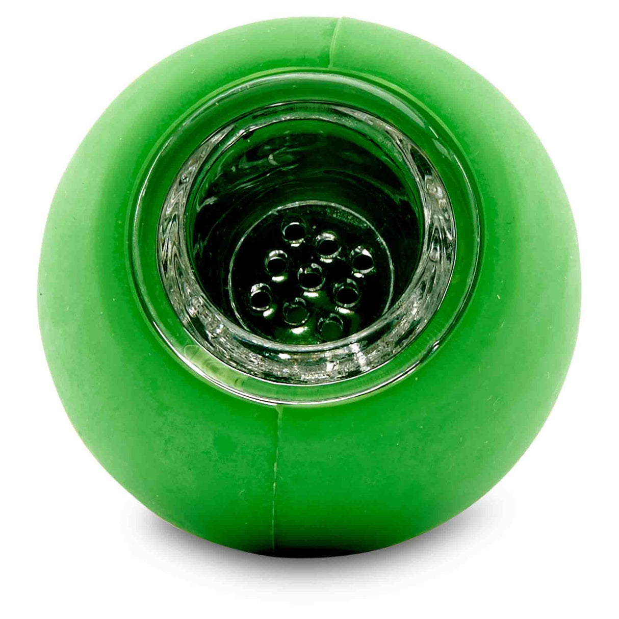 green silicone slide top view