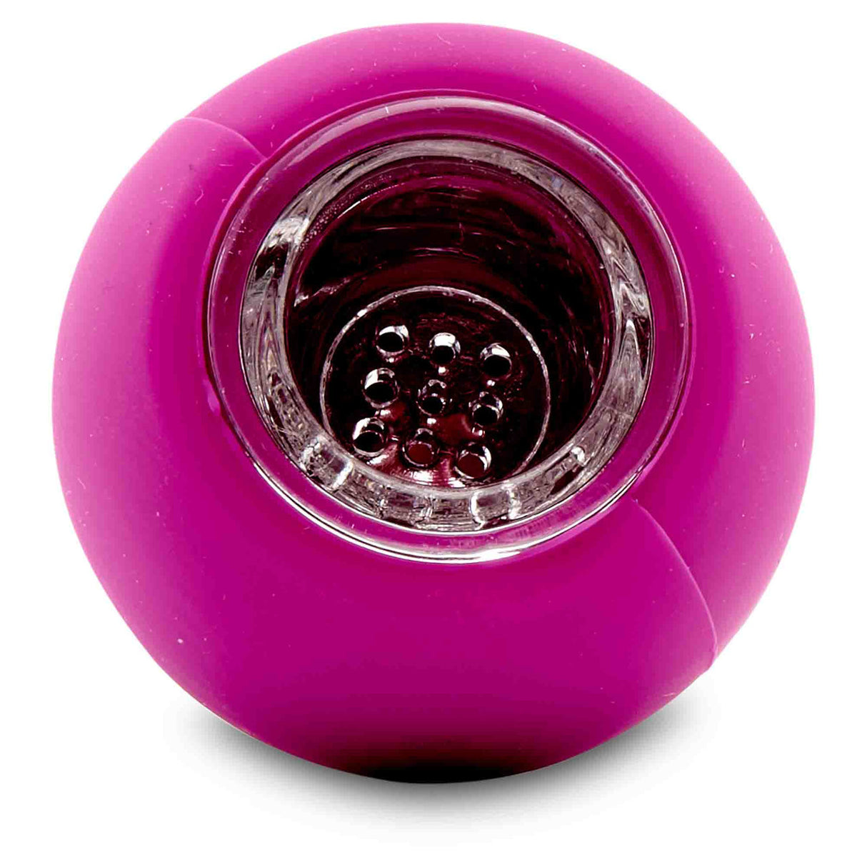 magenta silicone slide top view