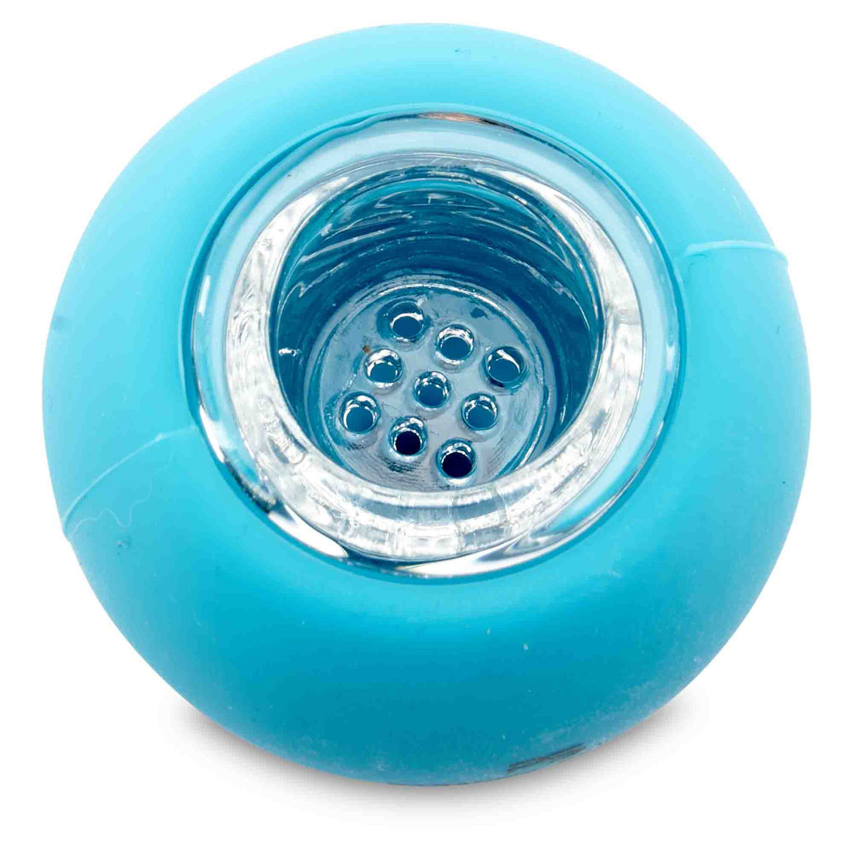 turquoise silicone slide top view