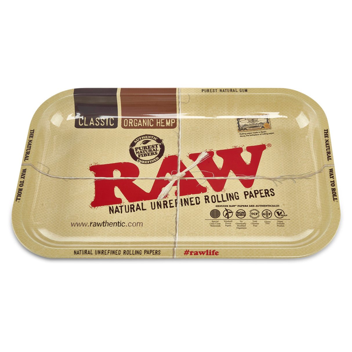 Raw Classic Rolling Tray  For Herbal Rolling – CLOUD 9 SMOKE CO.