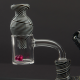 SOLD! Skoeet Glass Spray Can Heady Dab Rig Black/White Wig Wag