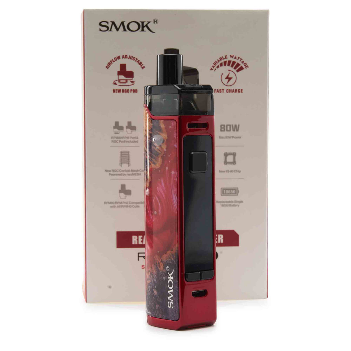 Smok RPM80  Red Wood