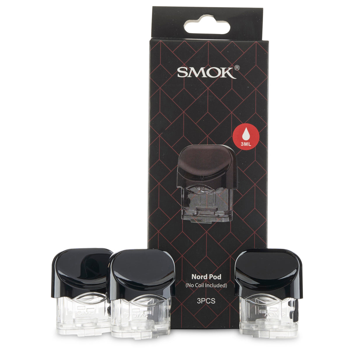 smok nord refillable pods with no coils 3 pack