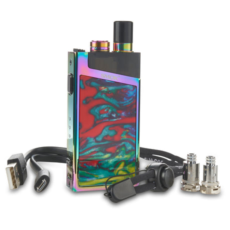 smok trinity alpha vape starter kit neo chrome with coils and pod