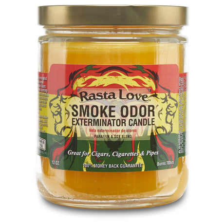 rasta love smoke odor exterminator candle