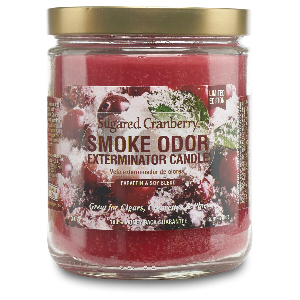 sugared cranberry smoke odor exterminator candle