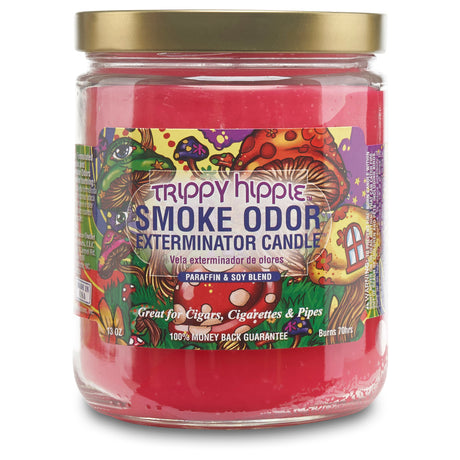 Trippy Hippie smoke odor exterminator candle for sale online