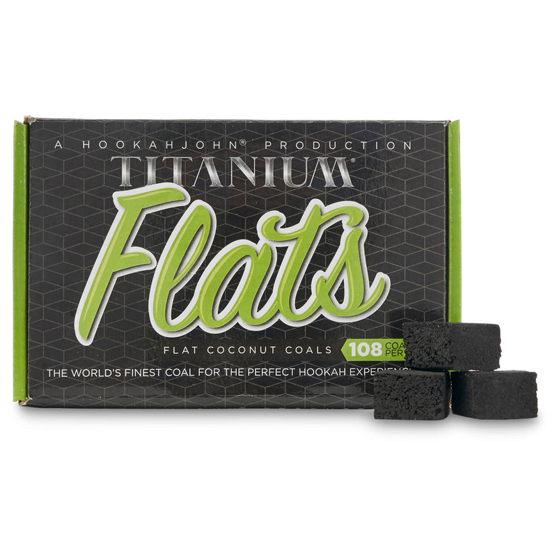 Titanium Flats Natural Coconut Hookah Coals