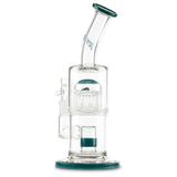 toro glass froth to 13 arm tree aqua azul and forest green colored water pipes