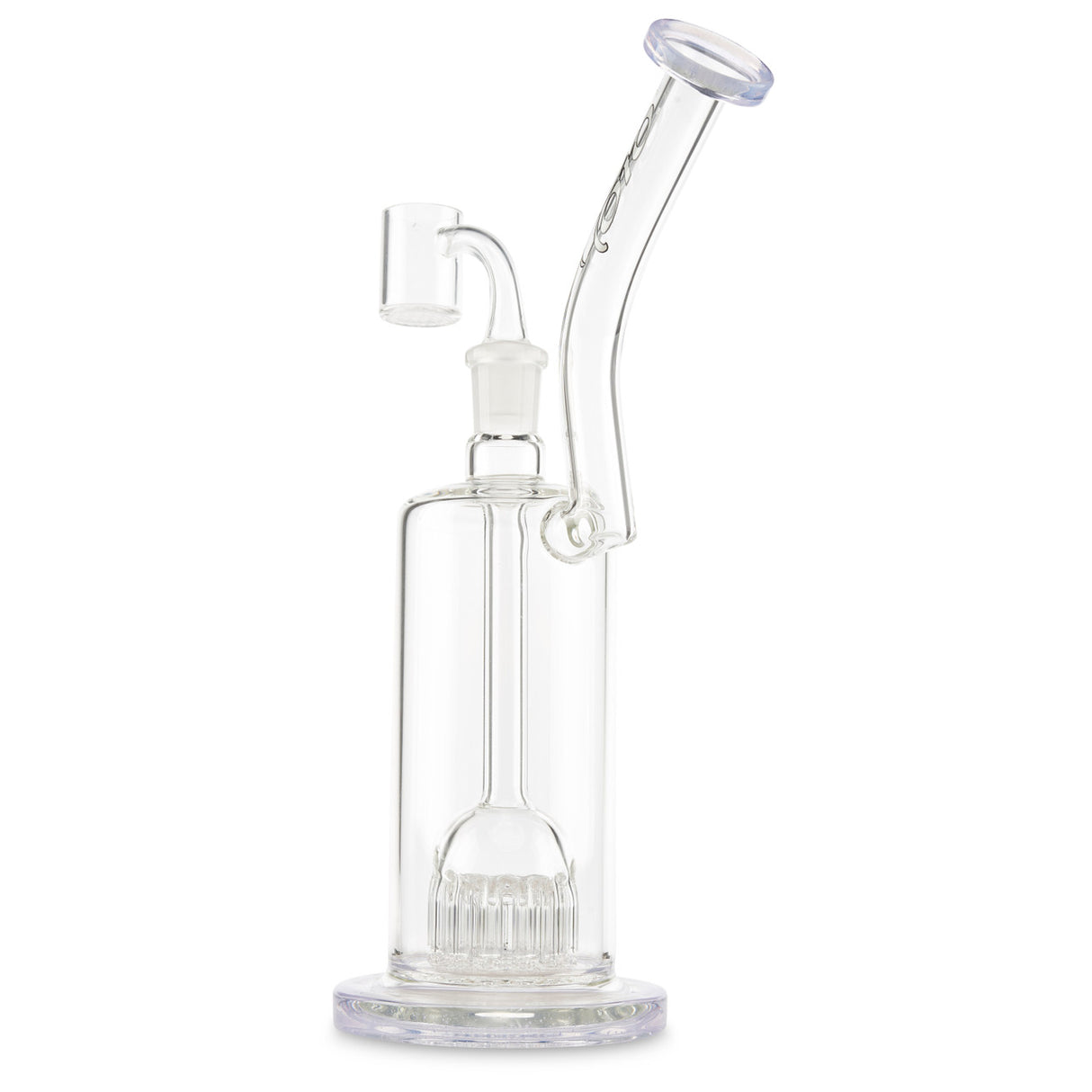 toro glass 13 arm bubbler transparent purple dab rig dry herb bubbler