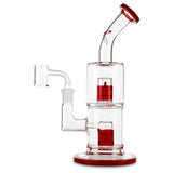 toro glass micro froth to froth red 14mm two perc dab rig for concentrates