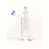 Best Scientific Glass Sidecar Bubble Water Pipe By Mob Glass Blue Dream Color