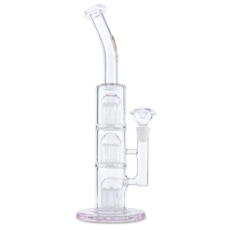legend glass triple tree perc straight tube water pipe