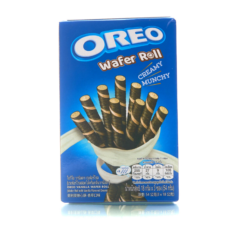 Exotic Oreo Wafer Rolls Vanilla Flavor