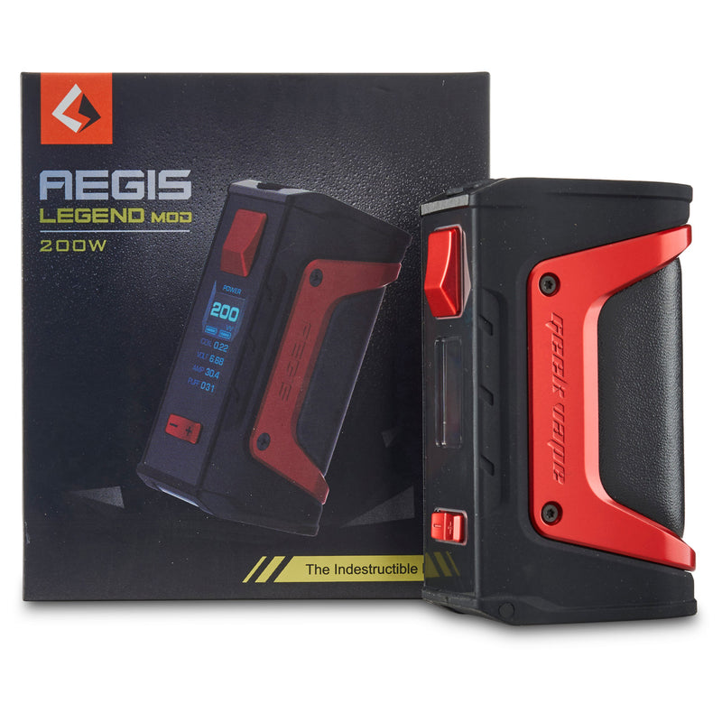 geekvape aegis legend 200 watt box mod vape with dual 18650s