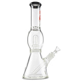 afm short red and black ufo perc water pipe with 14mm glass slide