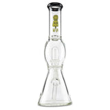 afm short yellow and black water pipe bong for dry herbs