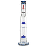 afm double tree perc dry herb straight tube bong for herbs