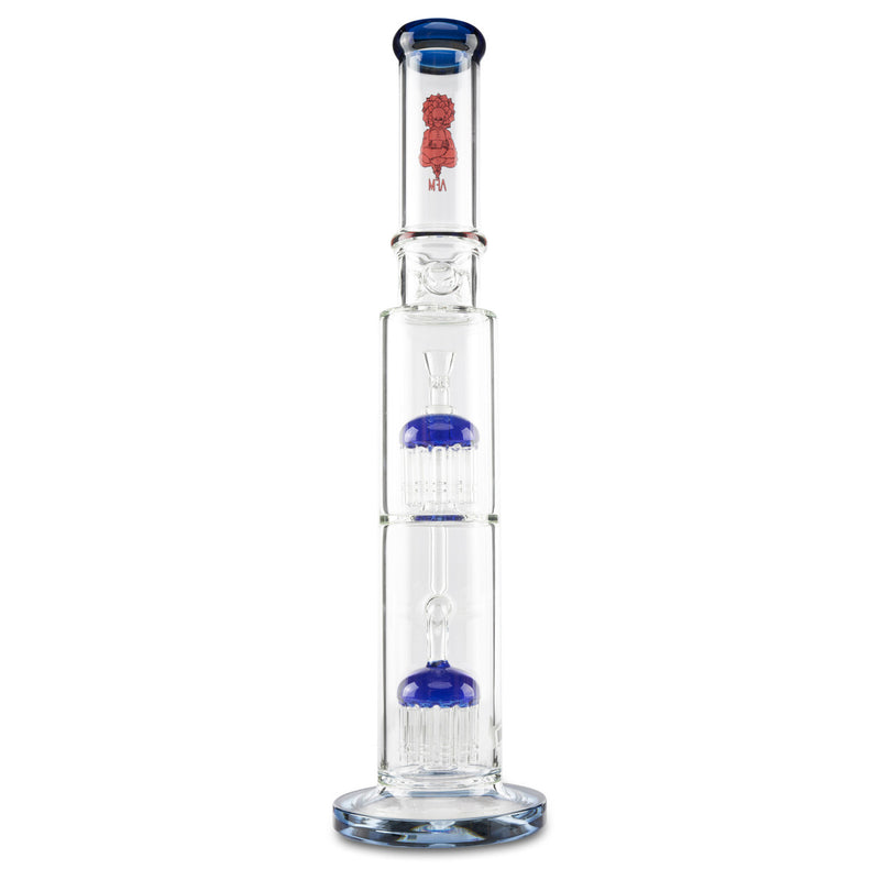 afm double tree perc dry herb straight tube bong for herbs
