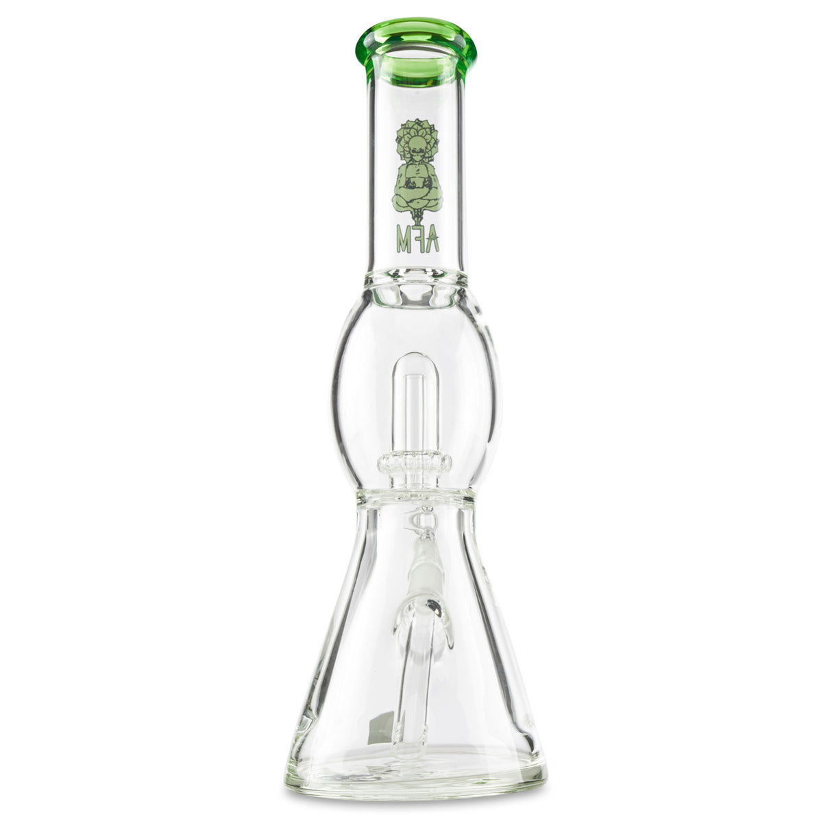 afm short green bong for smoking herbs and tobacco