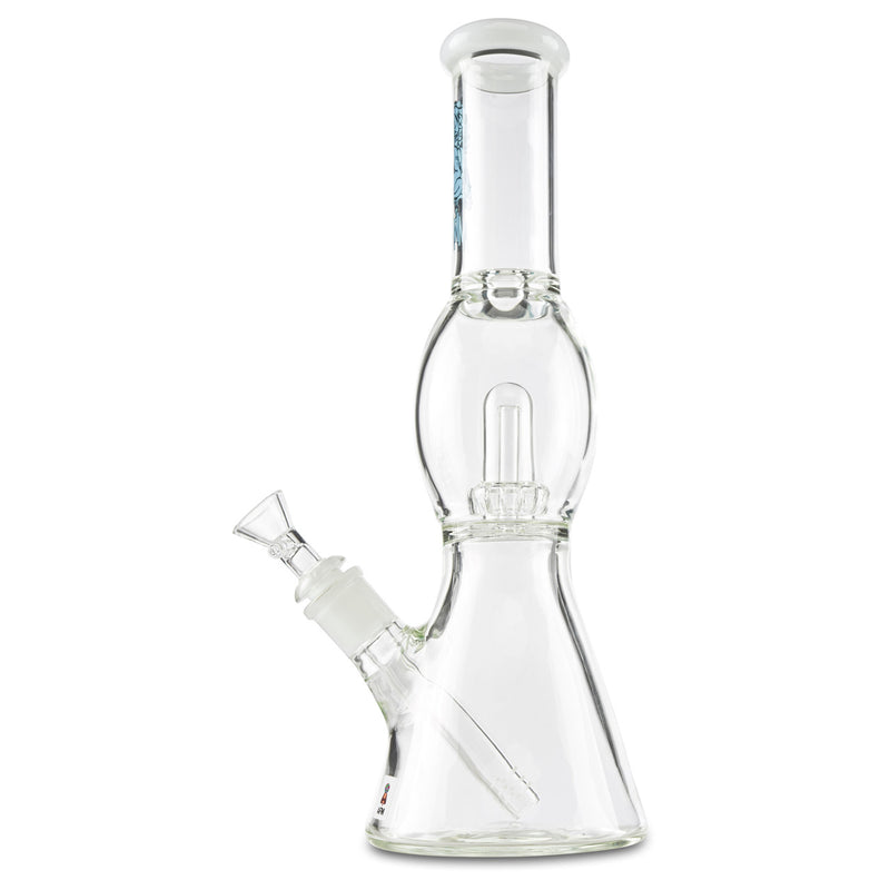 afm short blue water pipe beaker bottom for smoking herbs