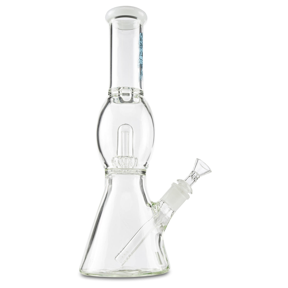 AFM Double Sphere Water Pipe  Double Perc Dry Herb Straight Tube Pipe –  CLOUD 9 SMOKE CO.