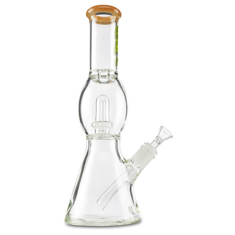afm short yellow 12 inch ufo perc dry herb water pipe for smoking