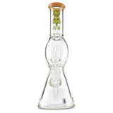 afm short yellow ufo perc dry herb water pipe with 14mm slide