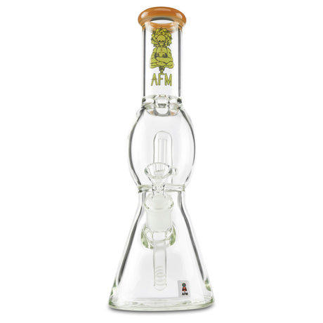 afm short yellow ufo perc dry herb water pipe with 14mm slide