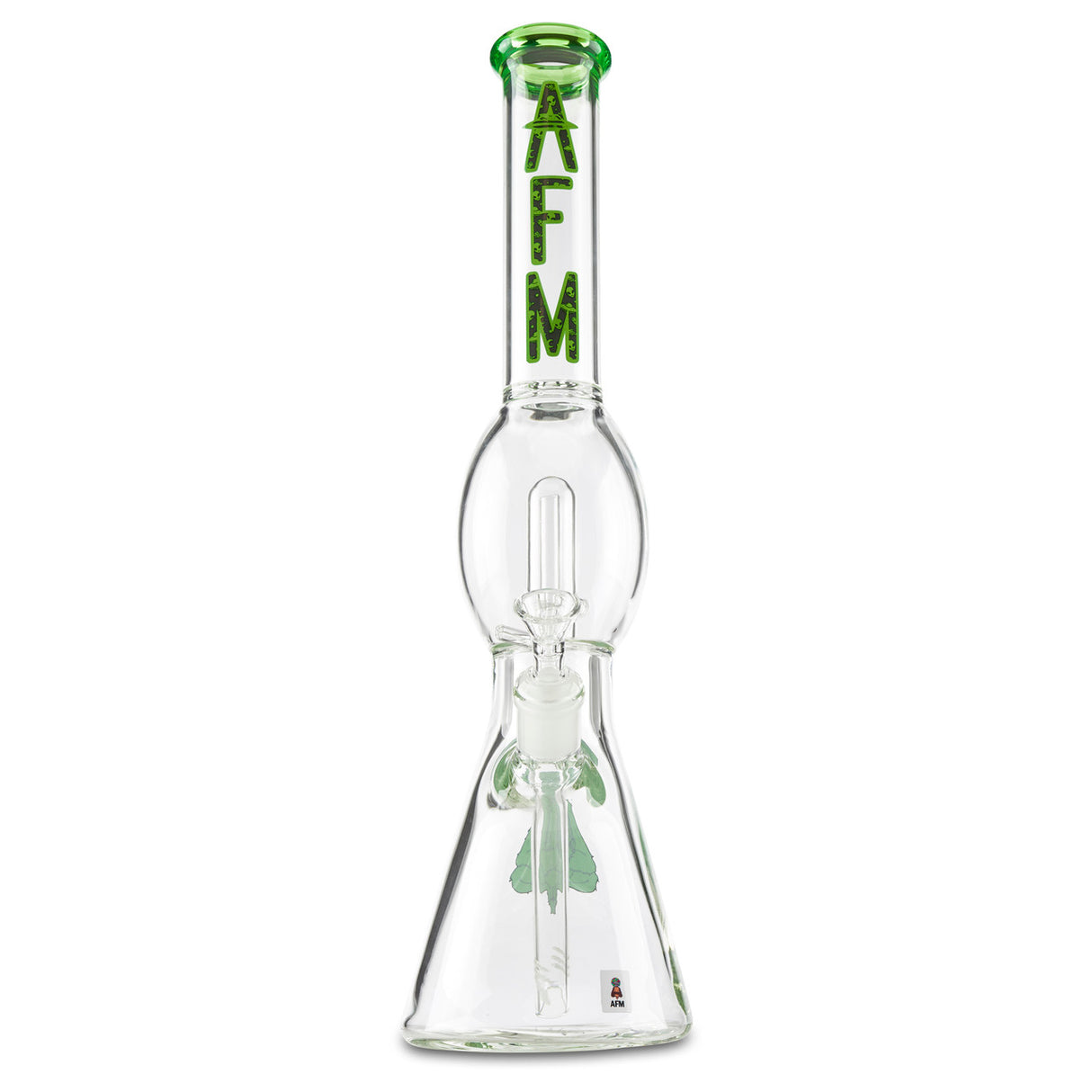 afm ufo perc water pipe dry herb glass bowl and downstem