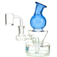 AFM Mini Bulb Dab Rig with colored glass and percolator