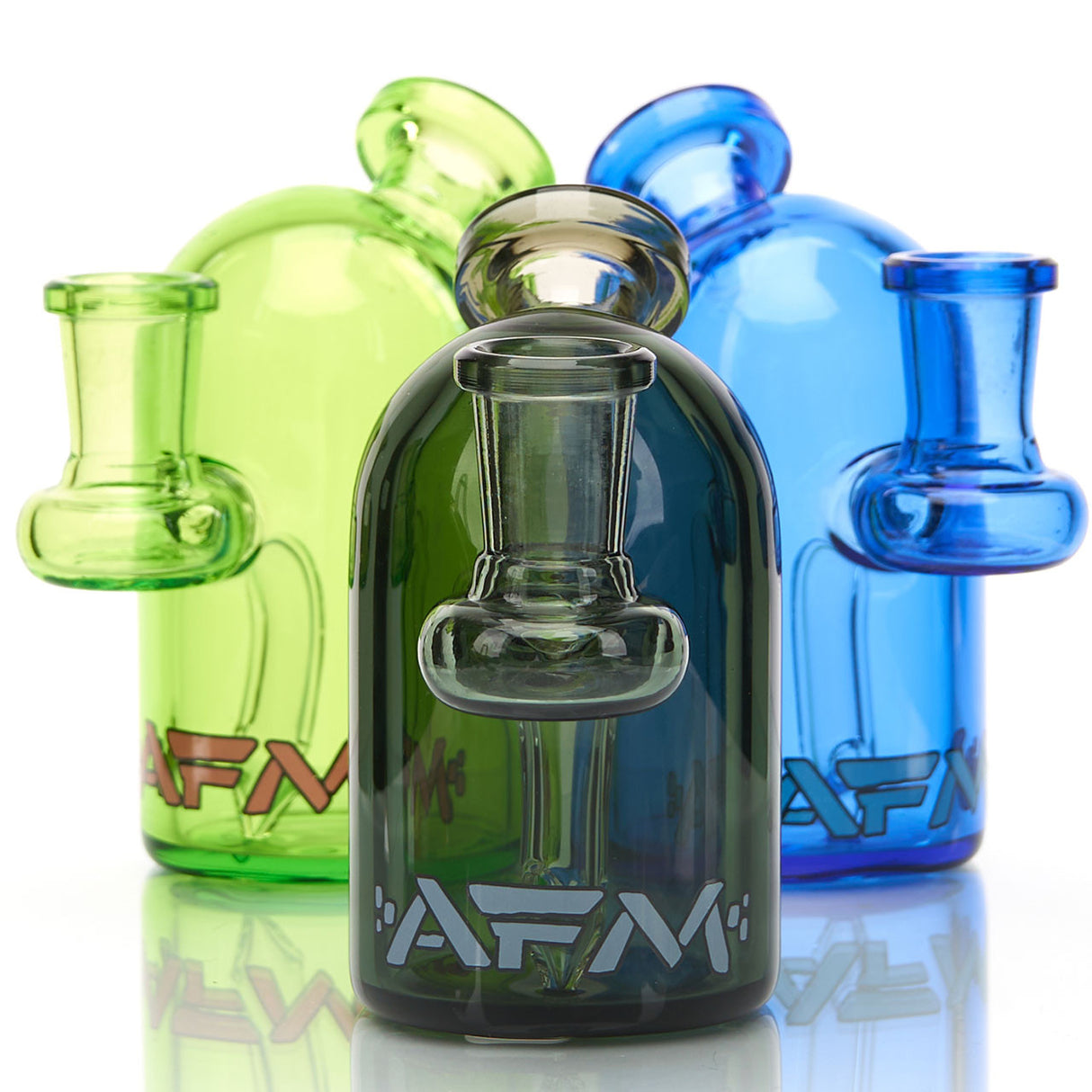AFM Bullet Mini Concentrate Rig made from full color 4mm Borosilicate Glass.