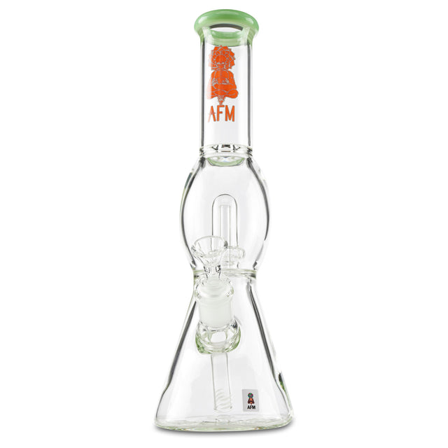 afm short red and green ufo perc 12 inch water pipe bong