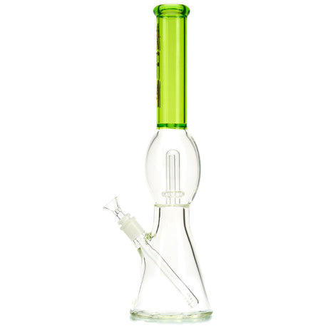 AFM UFO Perc 18" Water Pipe with colored neck and flared lip.