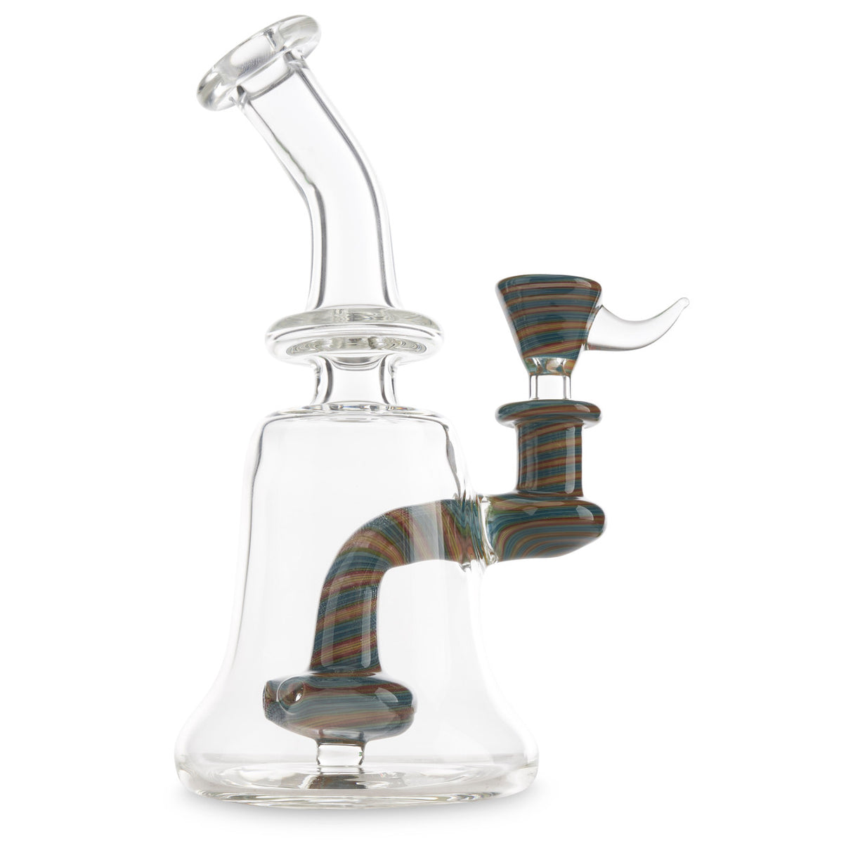 andy g glass banger hanger with linework water pipe dab rig bong