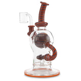 andy g glass ball rig orange and black linework at cloud 9 smoke co