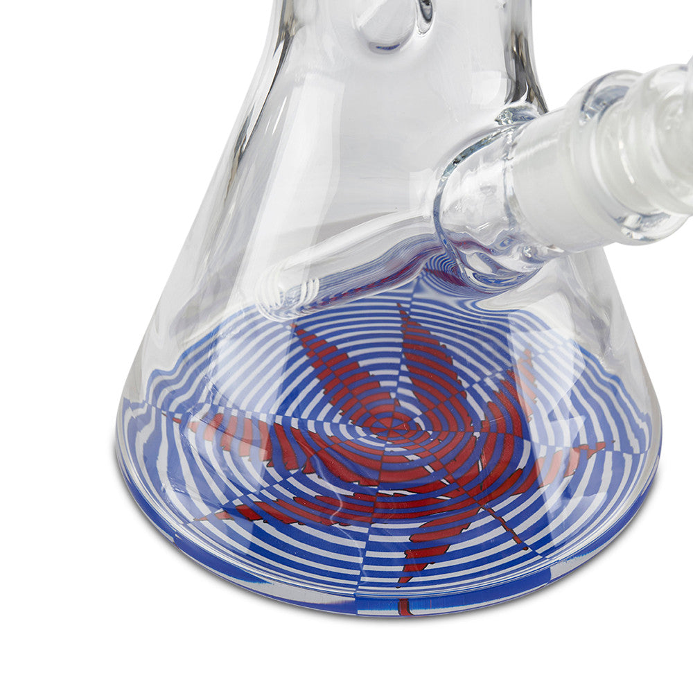 trippy 4/20 leaf 12 inch water pipe bong for sale at cloud 9 smoke co