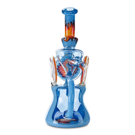 black sand dual uptake recycler blue and orange for smoking