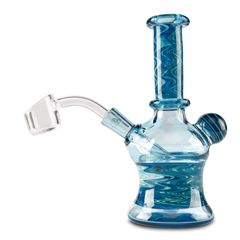 blueberry glass mini tube raindrop 6 inch 10mm rig