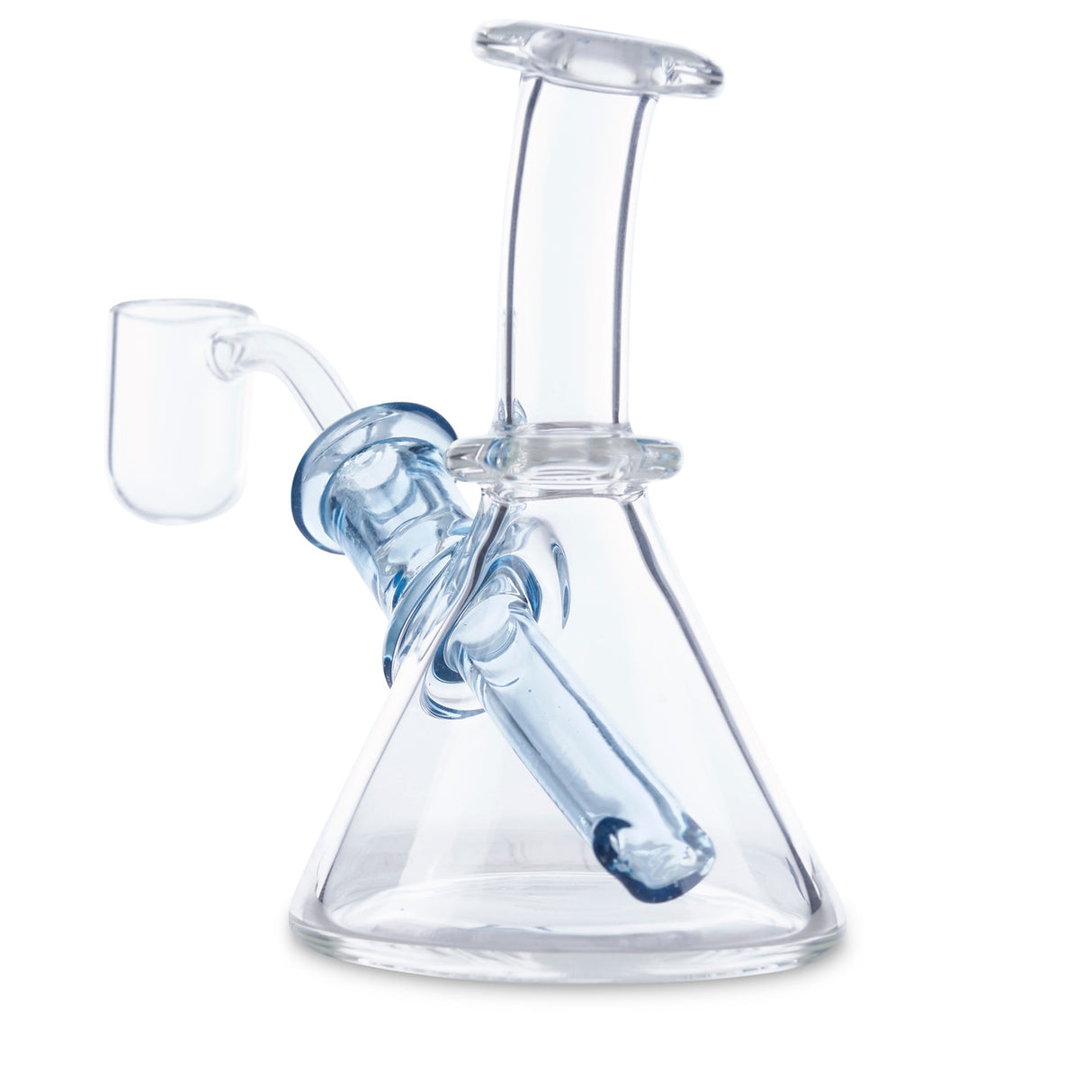 bowman glass mini tube aqua azul at cloud 9 smoke co
