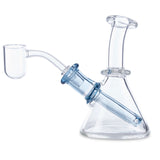 bowman glass mini tube aqua azul dab rig for smoking