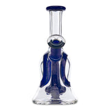 bowman glass mini tube blue with clear windows online for smoking