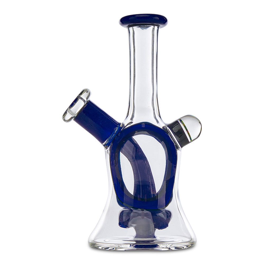 bowman glass mini tube blue and clear rig for sale online